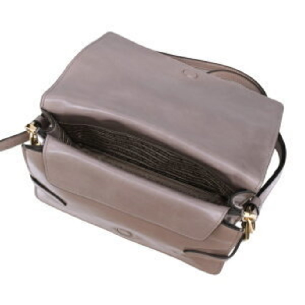 Prada Triangle Gray V Shoulder PELTRO N DVJ Bag - Picture 4 of 8